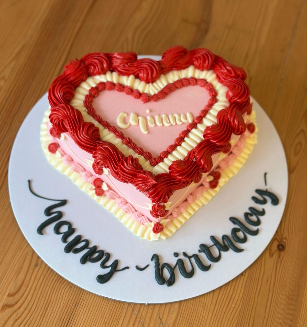 Vintage Heart Cake